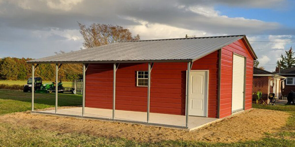 barn with carport