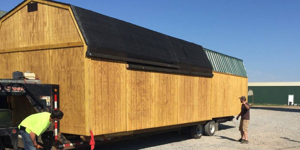 largest shed that can be delivered