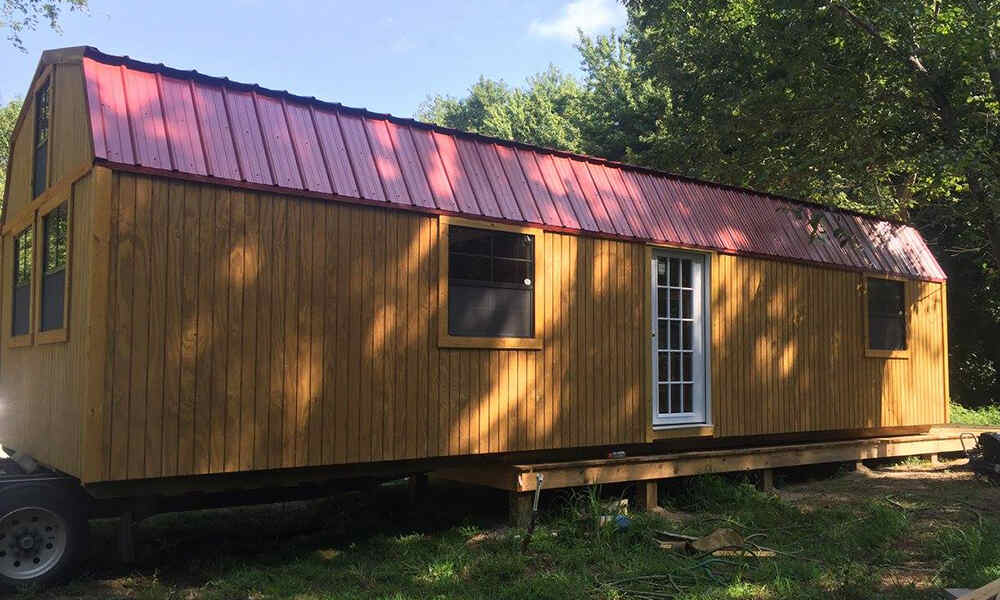 foundation for wood shed